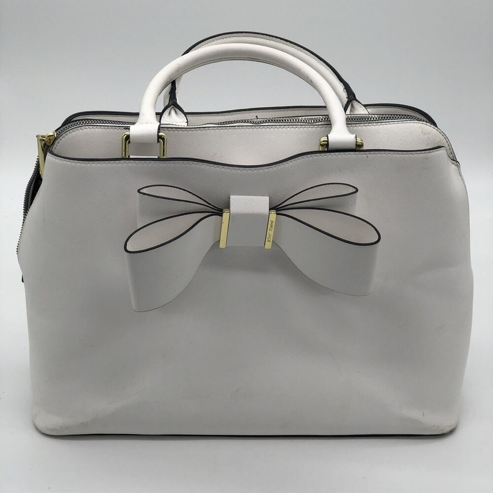 Classic Betsey Johnson Bow Bag /Tote - Ivory